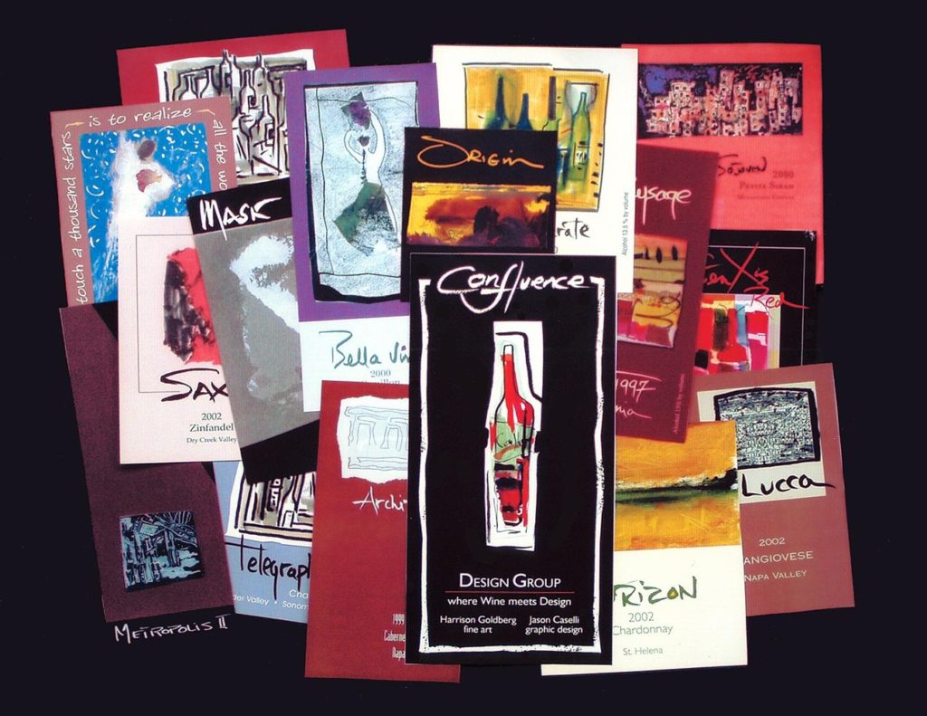 Jazz-wine collage by Harrison Goldberg